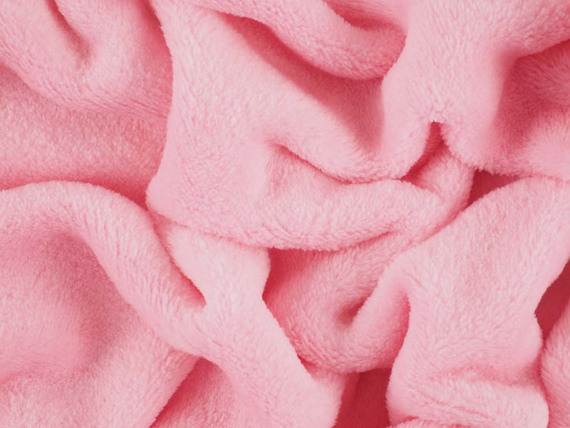 Kuschelfleece Uni - rosa