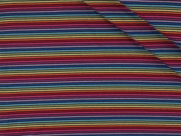 Jersey Baumwolle Streifen Multicolor - bunt
