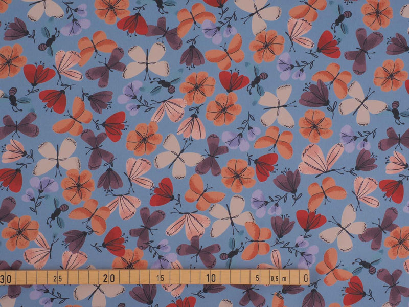 Softshell Schmetterlinge - babyblau
