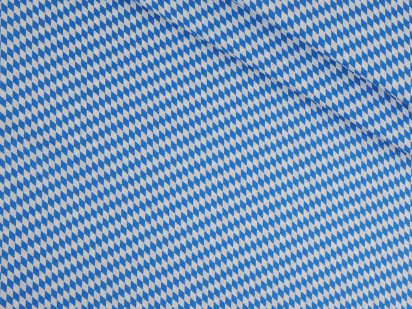 Baumwolle Rauten - blau/weiß