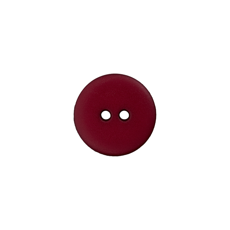 Kunststoffknopf - rot - 2 Loch - 12mm