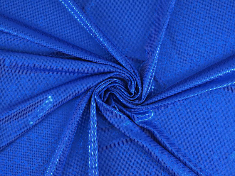 Karnevalsstoff Folienjersey  - blau
