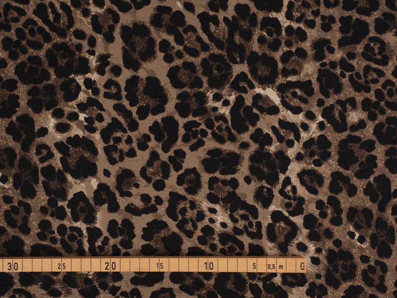 Jersey Viskose Leopard - braun