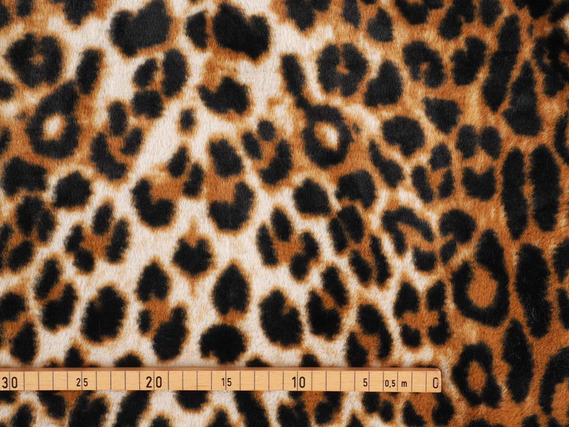 Kuschelfell Leopard - taupe