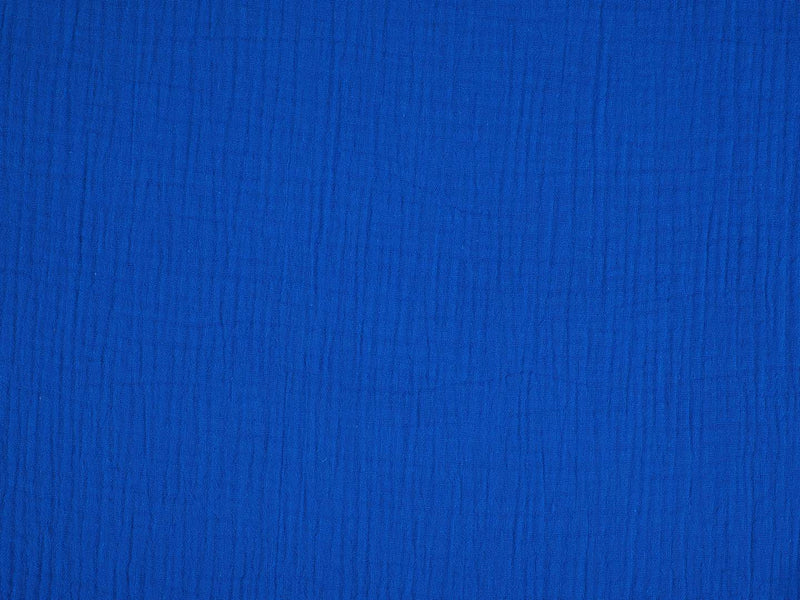 Musselin uni - royal blau