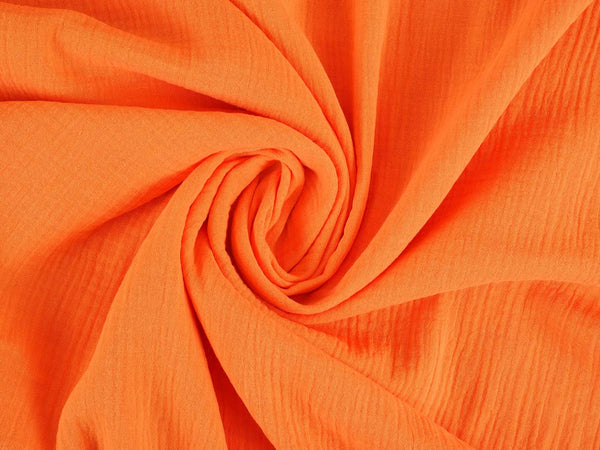 Musselin uni - orange