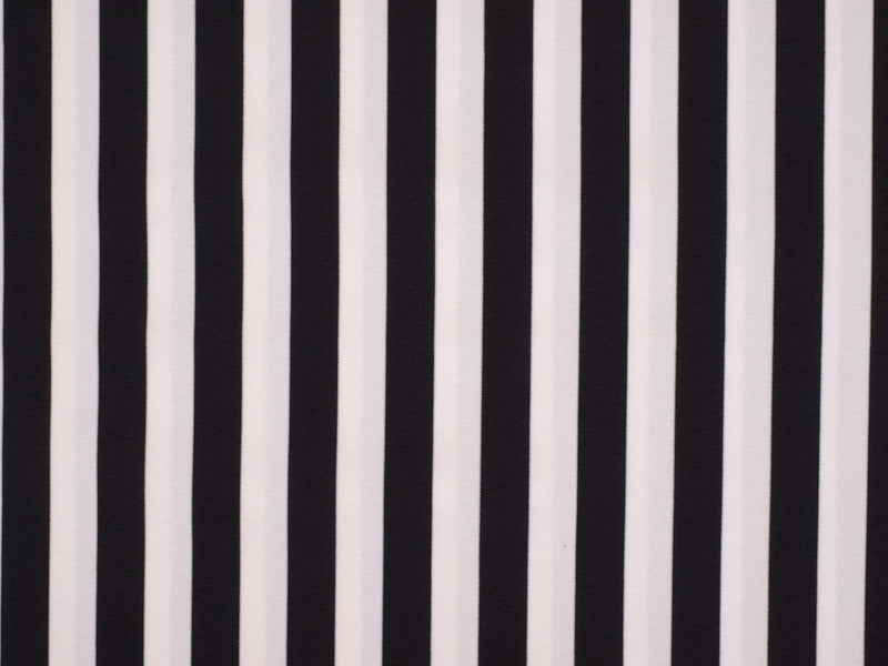 Karnevalsstoff Streifen 1,6cm - weiß/schwarz