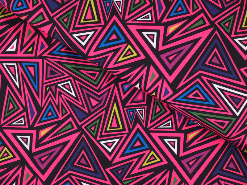 Softshell Dreiecke Design - pink/lila