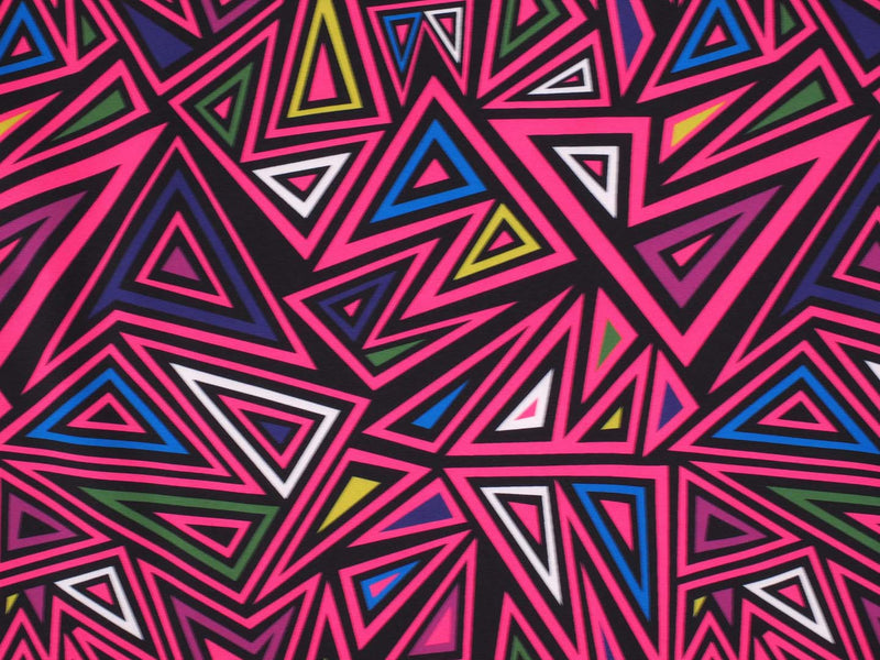 Softshell Dreiecke Design - pink/lila