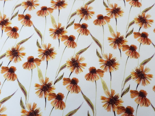 Baumwolle Blumenwiese Herbst - Digitaldruck