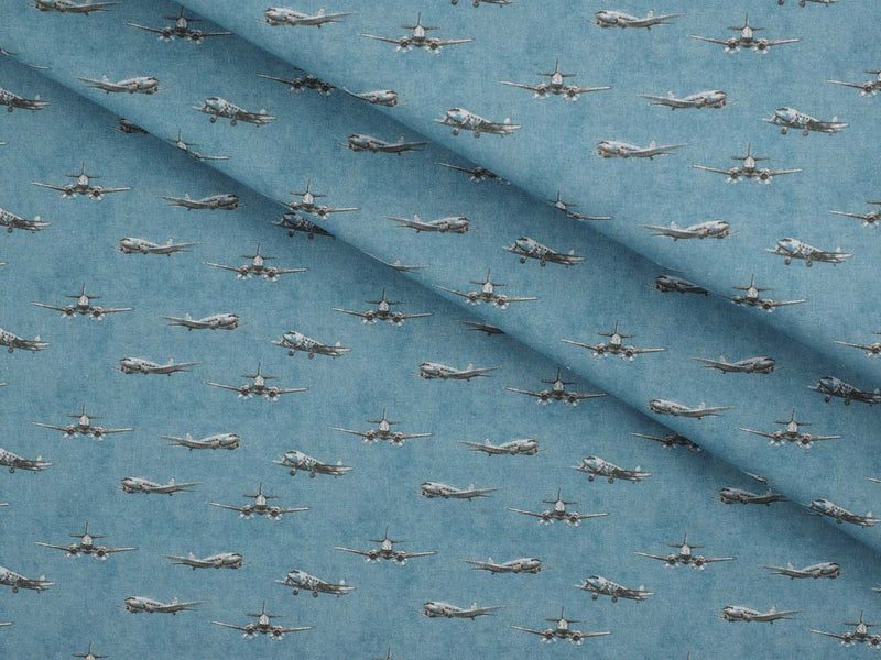 Baumwolle Flieger - blau