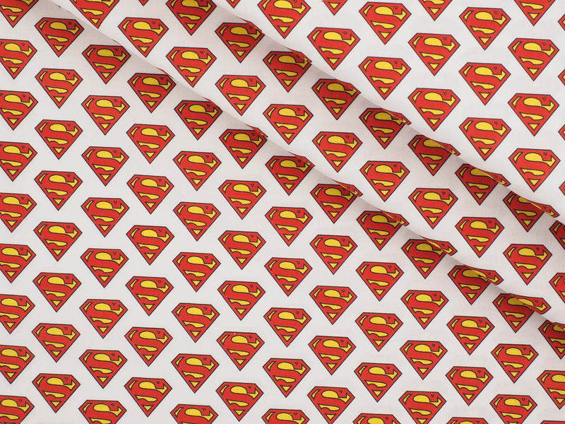 Baumwolle Superman-Logo - weiß