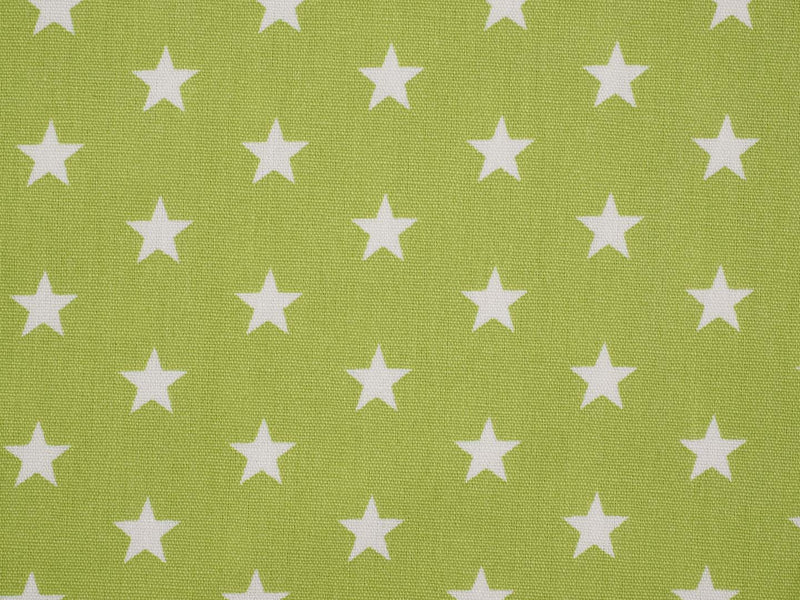 Baumwolle Sterne - apfelgrün