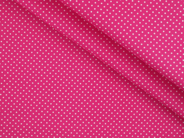 Baumwolle kleine Punkte - pink