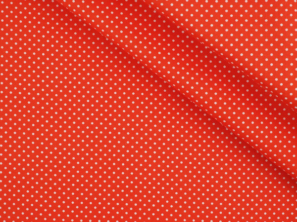 Baumwolle kleine Punkte - orange