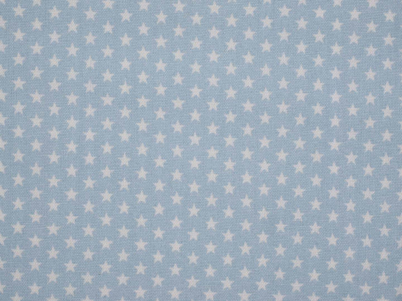 Baumwolle kleine Sterne - graublau