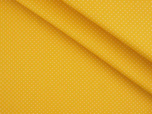 Baumwolle mini Punkte - gelb