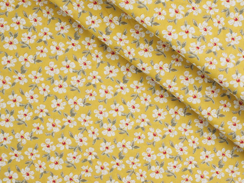 Baumwolle Blumen - gelb
