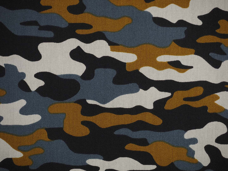 Baumwolle Camouflage - blau