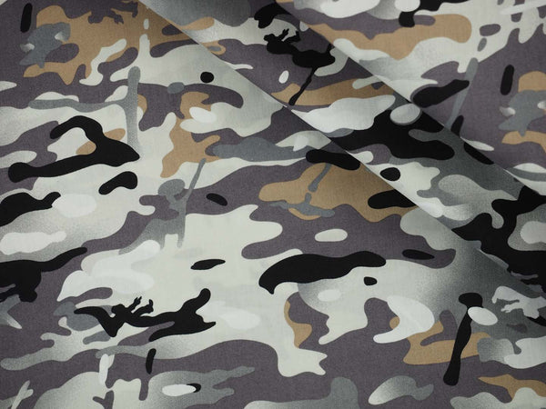 Baumwolle Camouflage - grau
