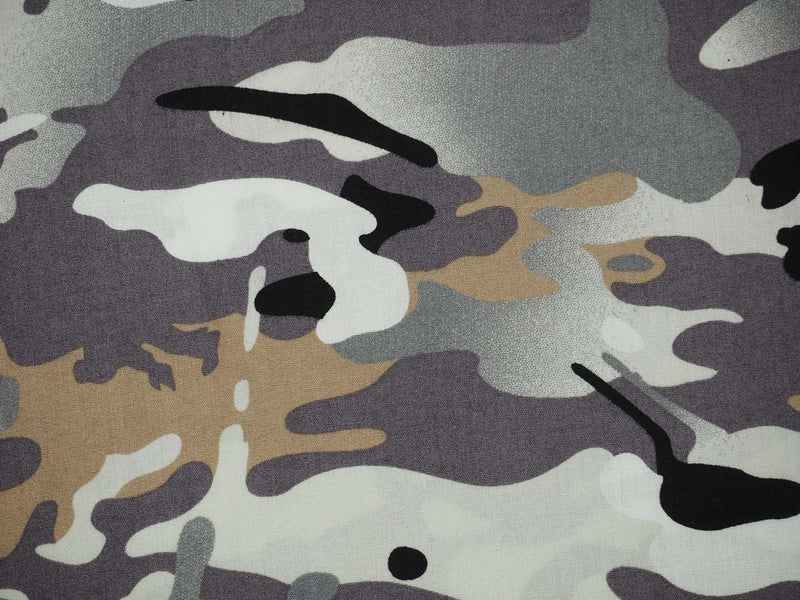 Baumwolle Camouflage - grau
