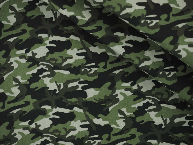 Baumwolle Camouflage - grün