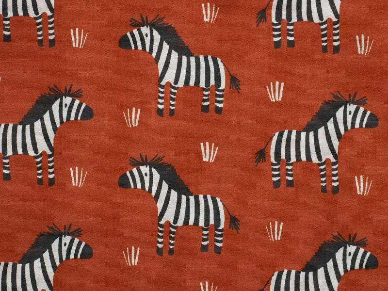 Baumwolle Zebra - rost