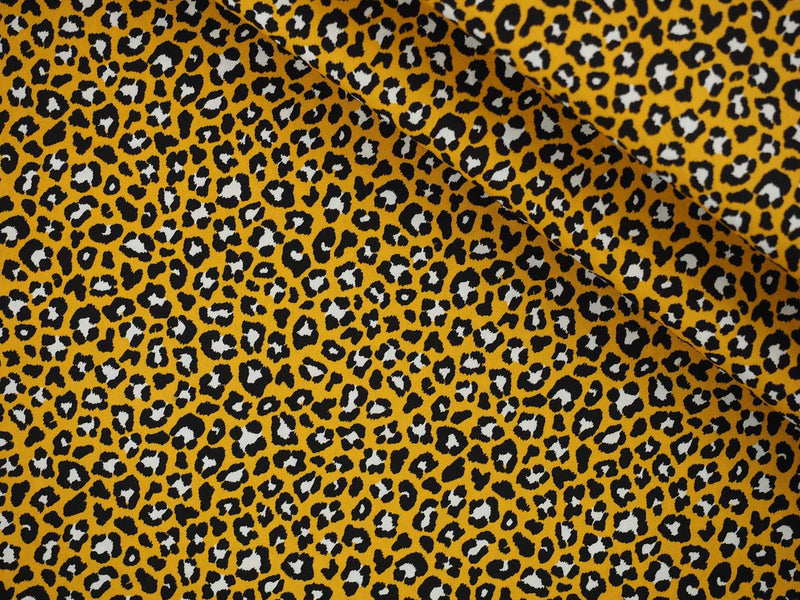 Baumwolle Animal Print Leopard - gelb