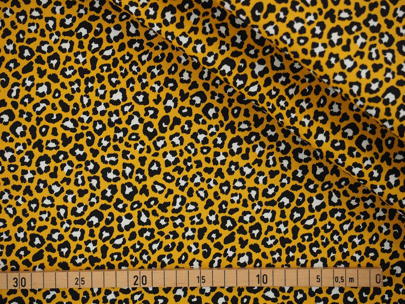 Baumwolle Animal Print Leopard - gelb