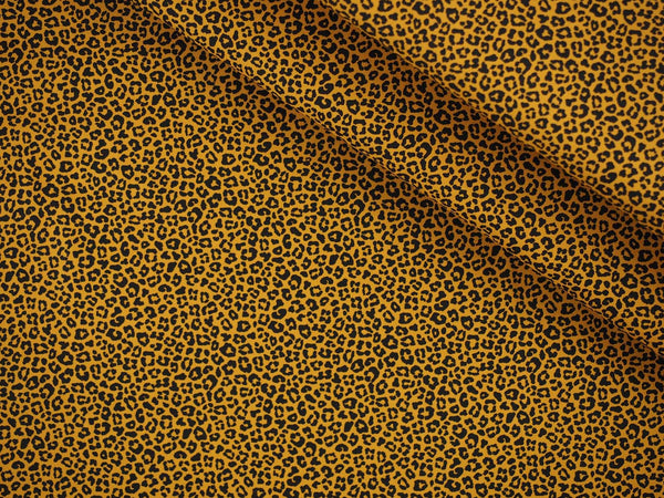 Baumwolle Animal Print Leo - senf gelb