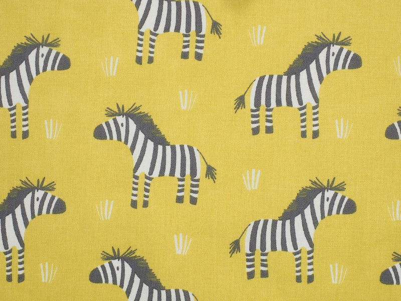 Baumwolle Zebra - gelb
