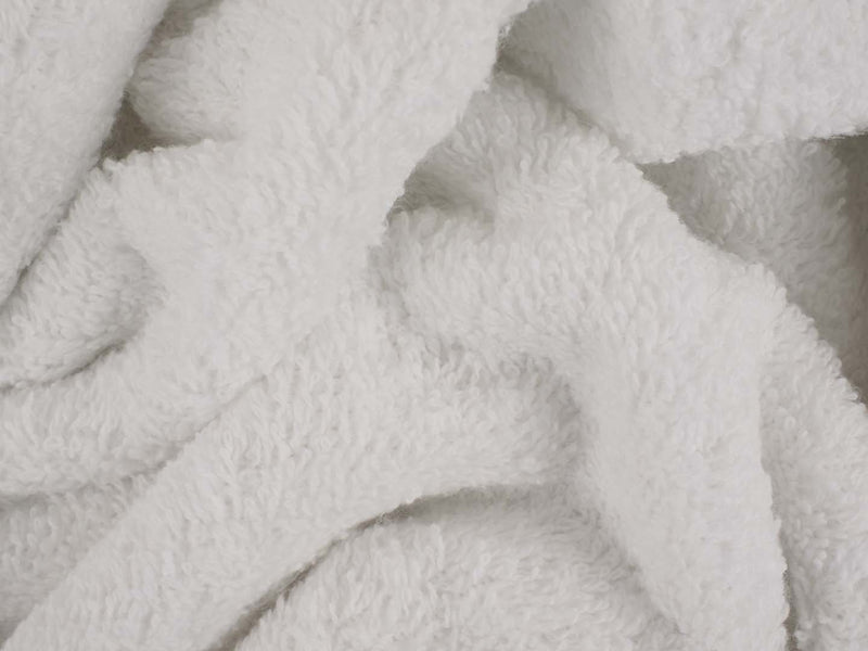 Frottee Baumwolle - weiß