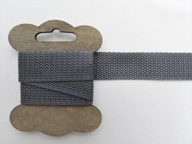 Gurtband Basic - 25mm - dunkelgrau