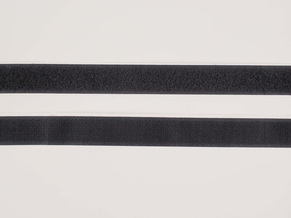 Klettband & Flauschband kleben - 25mm - schwarz
