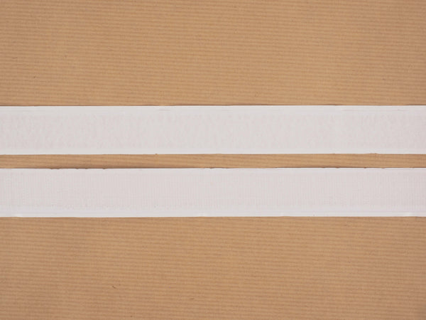 Klettband & Flauschband kleben - 25mm - weiß