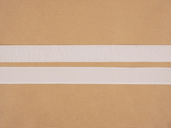 Klettband & Flauschband nähen - 25mm - weiß