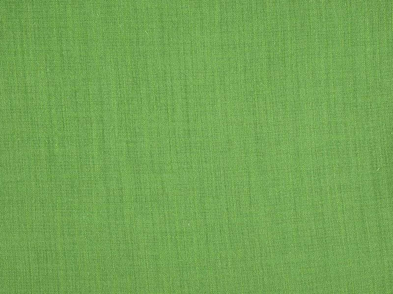 Baumwolle mit Leinenstruktur - grün