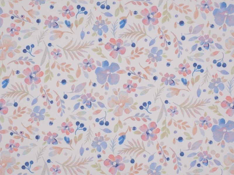 Softshell Blumen - weiß/lila/rosa