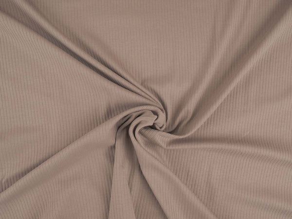 Rippenjersey 5mm - taupe
