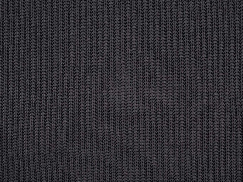 Baumwoll Strickstoff Grobstrick - schwarz