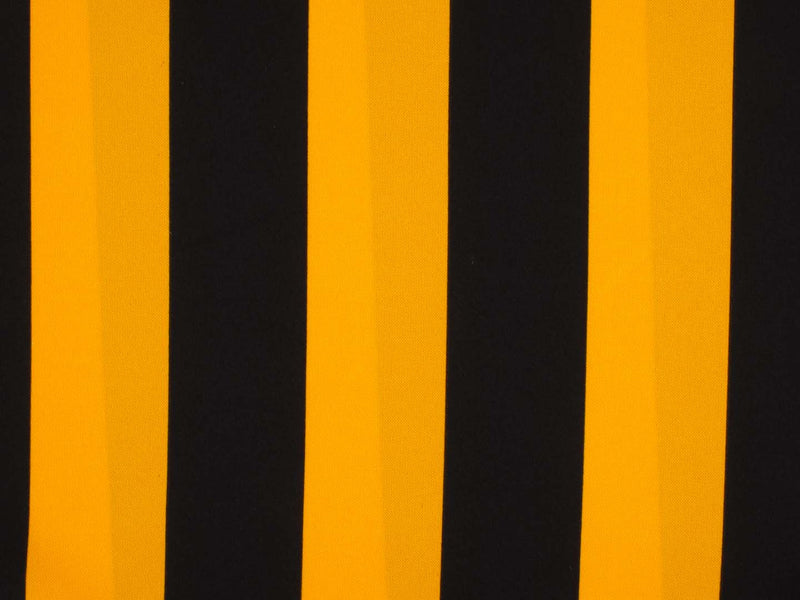 Karnevalsstoff Streifen 5cm - schwarz/gelb