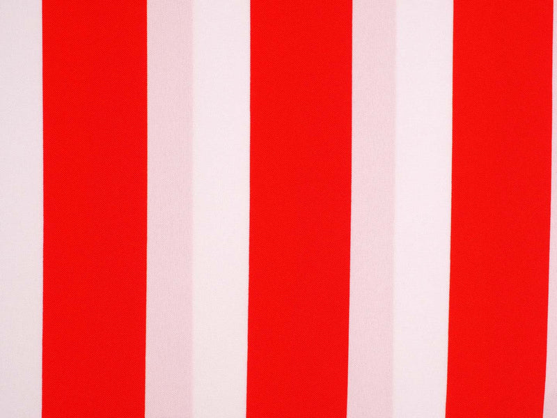 Karnevalsstoff Streifen 5cm - weiß/rot