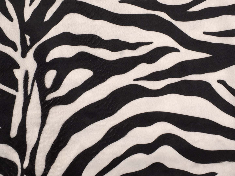 Velourfell Tiermotiv - Zebra