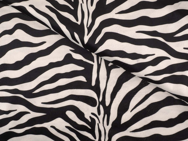 Velourfell Tiermotiv - Zebra