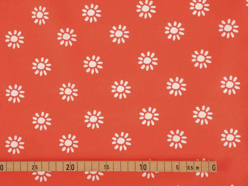 Baumwolle Blumen - orange