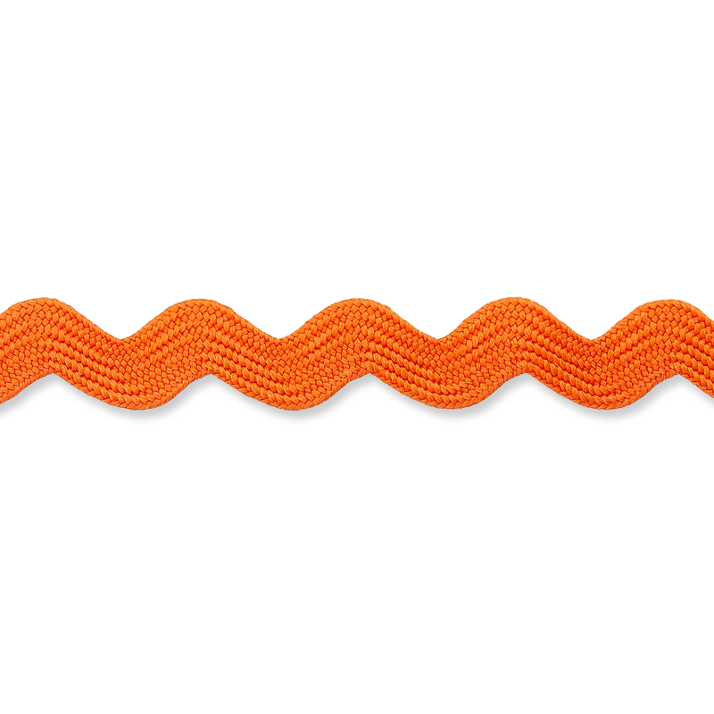 Zackenlitze 6mm - orange - Union Knopf