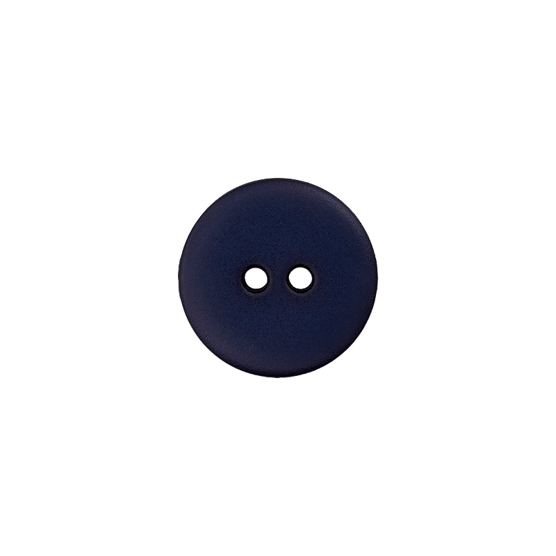 Kunststoffknopf - blau - 2 Loch - 12mm
