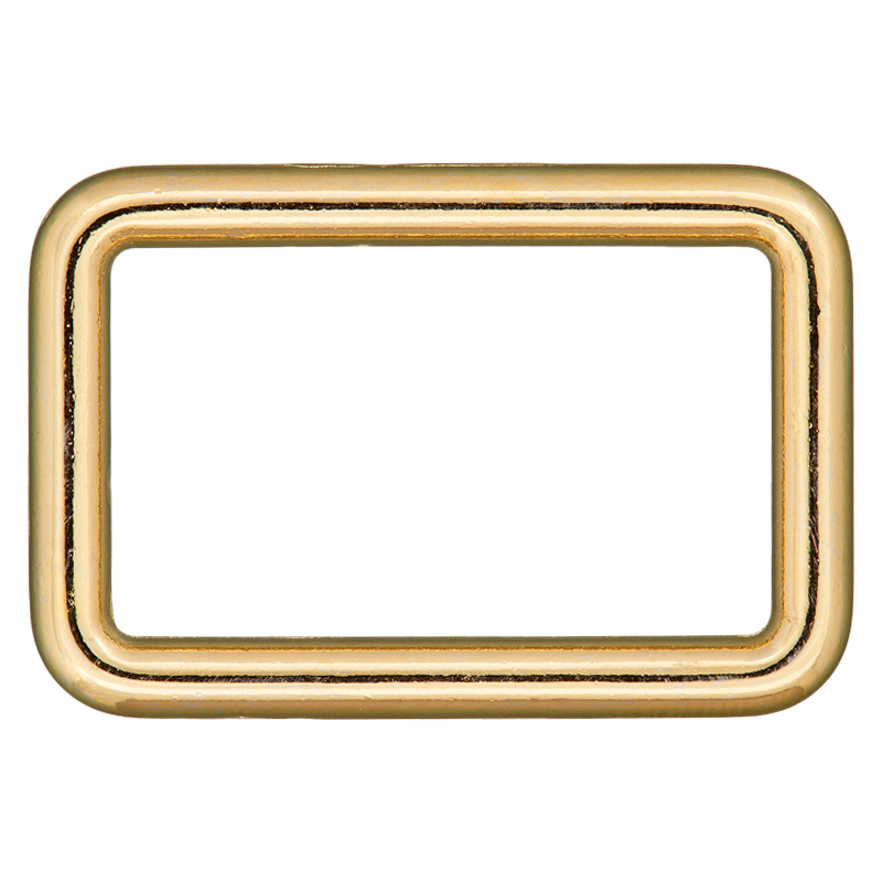 Rechteckring - 25mm - gold - Union Knopf