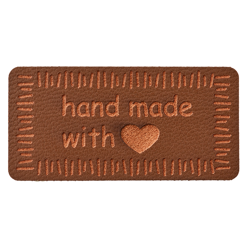Label Handmade - braun - Union Knopf