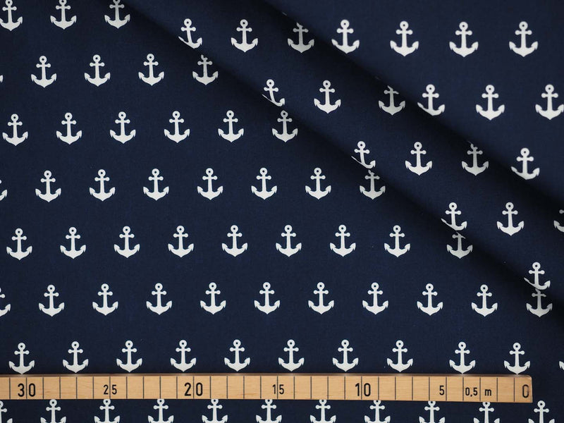 Baumwolle Anker - Navy